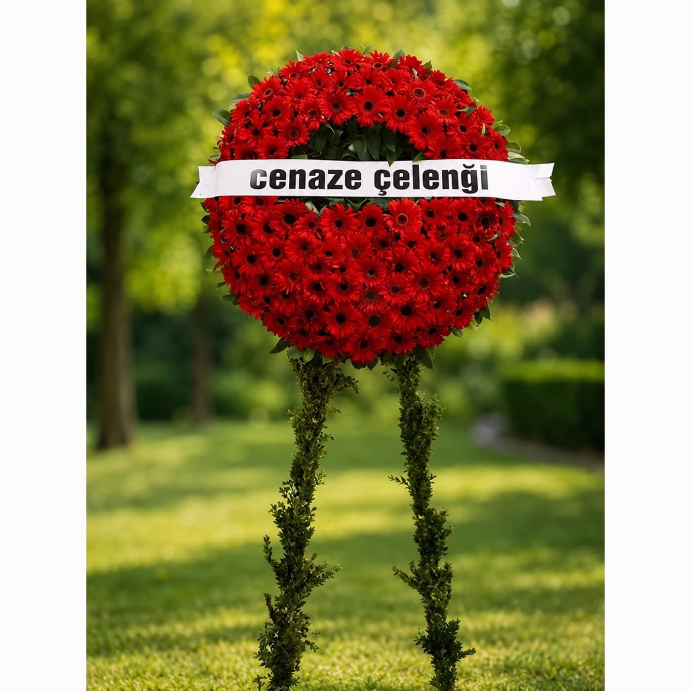 Kırmızı Cenaze Çelengi